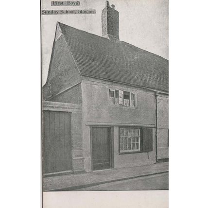 First Boys Christian Religious Sunday School Gloucester Antique Postcard