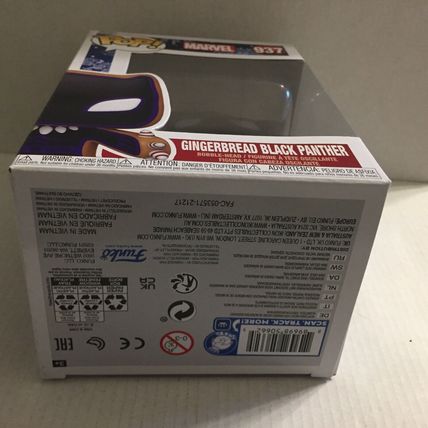 NEW Marvel Gingerbread Black Panther Funko Pop Figure #937