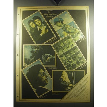 1974 Rolling Stone Poster Collection Advertisement