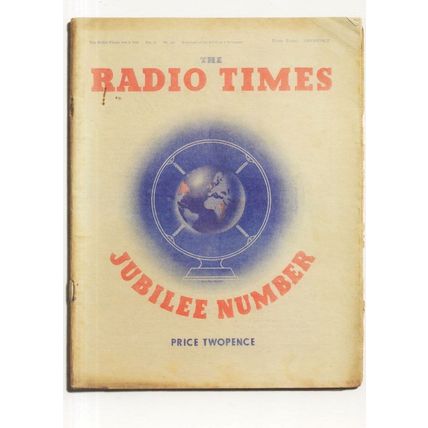 George V Silver Jubilee 1935 Radio Times BBC Magazine Postcard