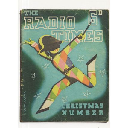 Radio Times Magazine Christmas Number 16 1934 Dancer Postcard