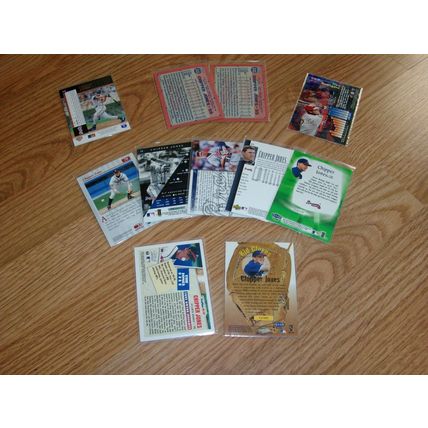 Lot of 11 Chipper Jones Braves Baseball cards 2 - 1991 Topps Rookie cards