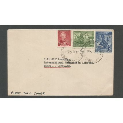Australia 1947 150th Anniversary Of Newcastle First Day Cover SG 219 / 221