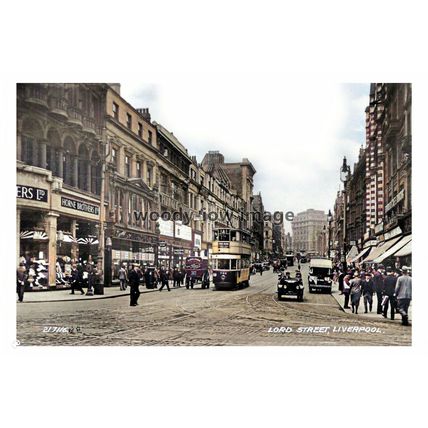 ptc2592 - Lancs. - Lord Street by Horne Brothers Ltd c1930s Liverpool, print 6x4