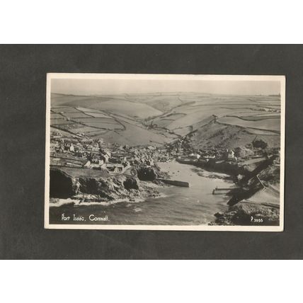 Postcard Cornwall Port Issac from the Air Aero pictorial P3956