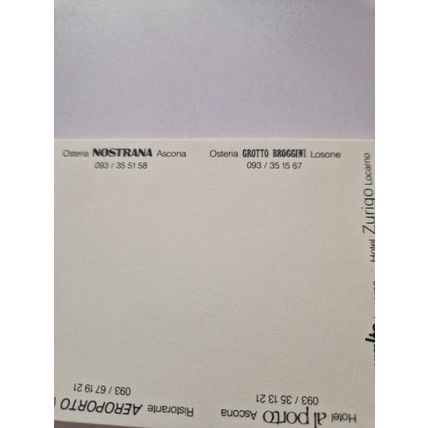 FELDPAUSCH TICINO HOTELS NOTE PAD