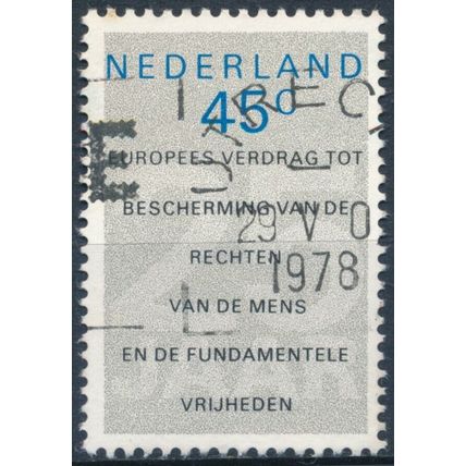Human Rights Treaty - Netherlands 1978 - F H - MiNr 1119
