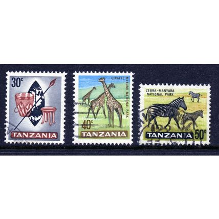 Tanzania QEII 1954 sg128/34,136/40 - FU
