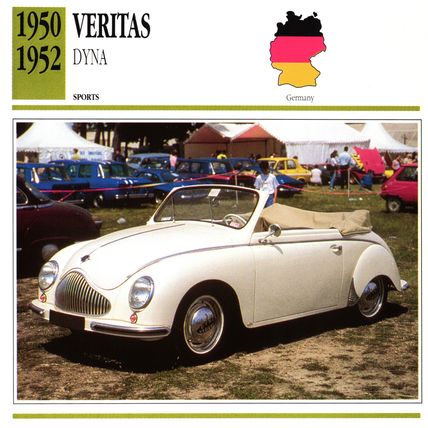Collectors Club card. Classic Cars. Veritas Dyna