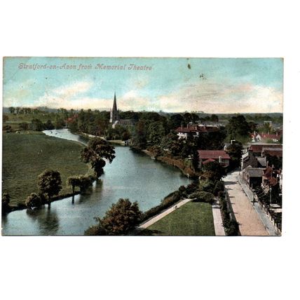 Stratford on Avon from Memorial Theatre - Postally Used - 1905 Postmark