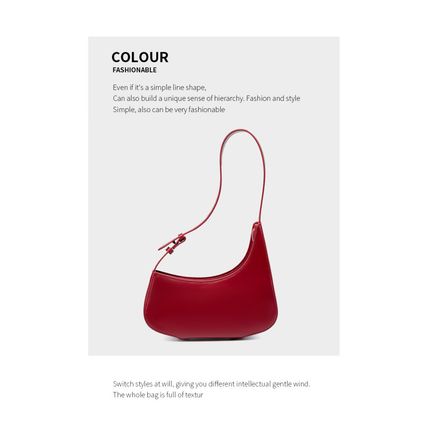 Women Genuine Leather Handbag Red