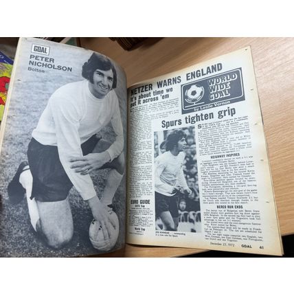GOAL MAGAZINE #225 23 DEC 1972 UK FOOTBALL MAGAZINE - IPSWICH HEROES COVER (LL)