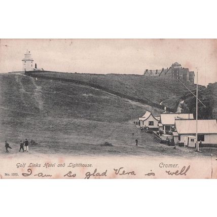 Cromer Golf Links Hotel Old Norfolk 1904 Postcard