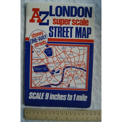 1993 Geographers Super Scale Street Map A-Z - London