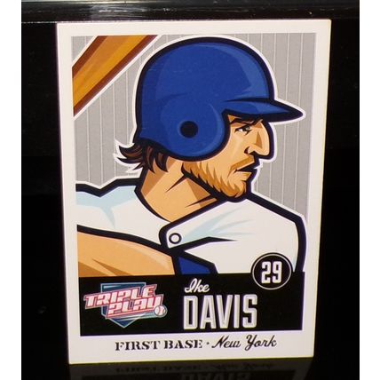 PANINI 2012 TRIPLE PLAY IKE DAVIS BASEBALL CARD #53