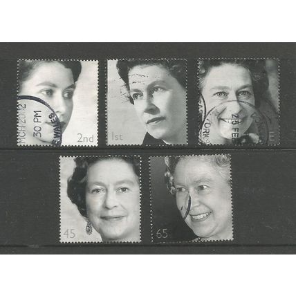 Great Britain 2002 QEII Golden Jubilee, used set. SG2253-7