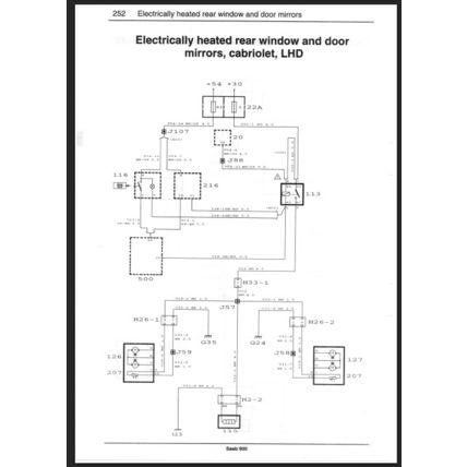 Saab 900 Electrical Wiring Diagrams Workshop Manual 1995 199627879 PDF
