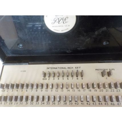 PVE Pitter Gauge & Tool E81 Slip Gauge Block Set Workshop Imperial In Box