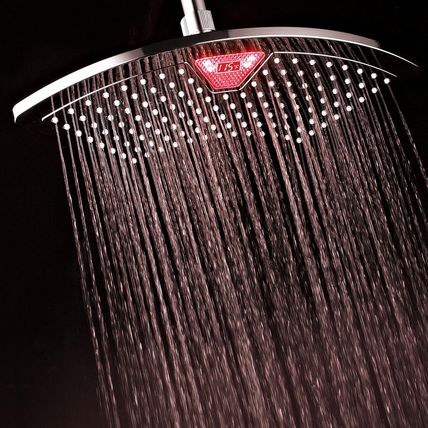 Dream Spa Aquafan 12 Inch All-Chrome Rainfall-Led-Shower-Head with Color-Changin