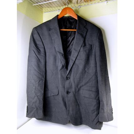 Unlisted Kenneth Cole 2-Piece Suit Set Jacket Blazer Pants Dark Gray R42/W35