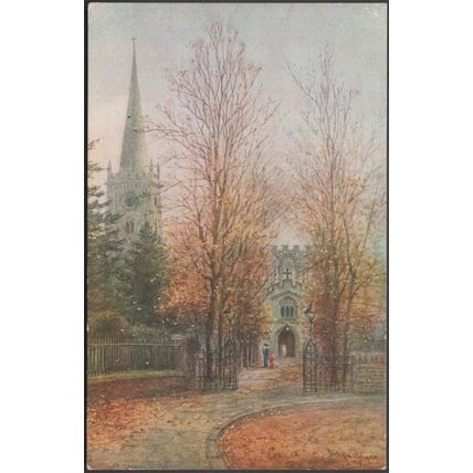 Holy Trinity Church, Stratford-on-Avon, c.1910s - Salmon Postcard