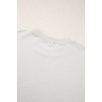 Casual Oversize Big Bow Printed Drop Shoulder Tunic Casual Tee