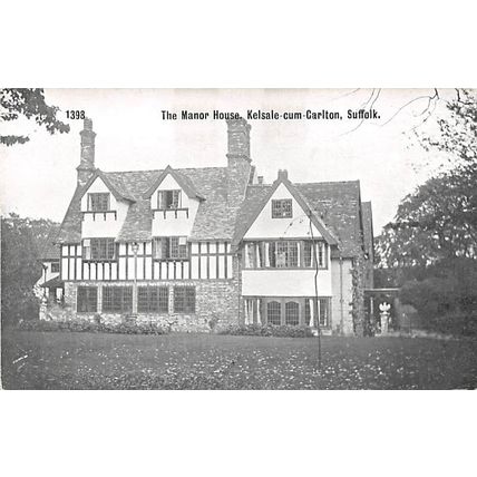The Manor House, Kelsale-cum-Carlton : Pawsey printed postcard 1398