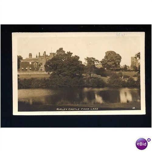 Yorkshire RIPLEY CASTLE Postcard by W. Bramley (15)