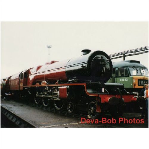 Railway Photo LMS 6201 Princess Elizabeth CREWE WORKS 1992 Stanier Pacific Loco
