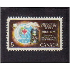 1968 canada international hydrological decade 5c mm sg623