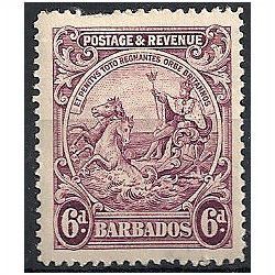 Barbados 1925 SG236 6d Purple Mounted Mint . ..