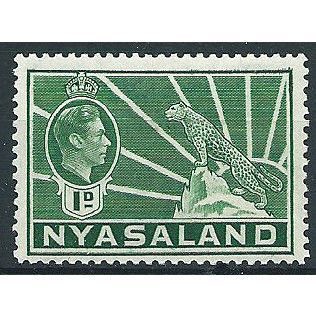 Nyasaland 1942 SG131b 1d Green Mounted Mint ..