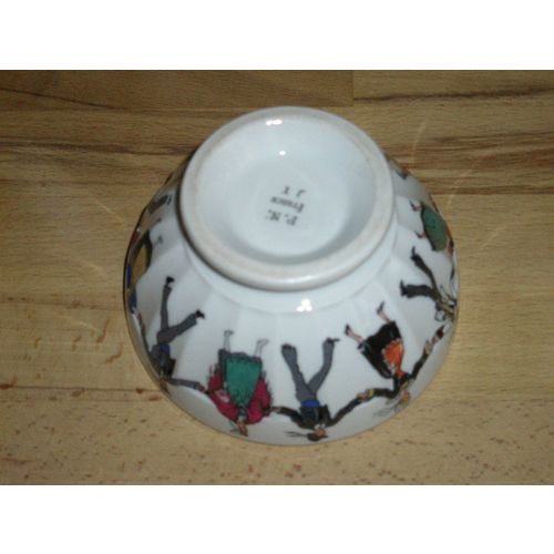 French Breton Dancer Sugar Bowl