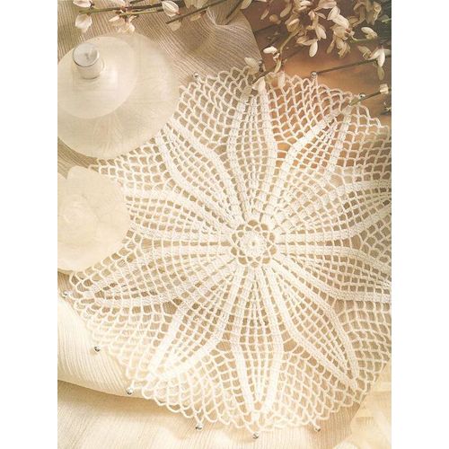 Crochet Doily Pattern Upsy Daisy