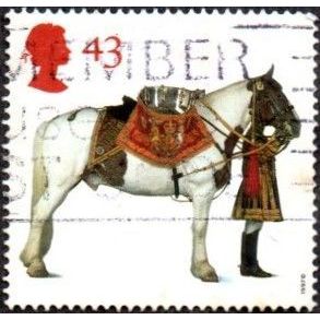 1997 50th Anniv. British Horse Society. 43p Household Cavalry DrumHorse . F/Used
