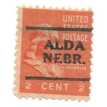 PRECANCEL -T&T ALDA, NEB 701 ON O.5c PREXY
