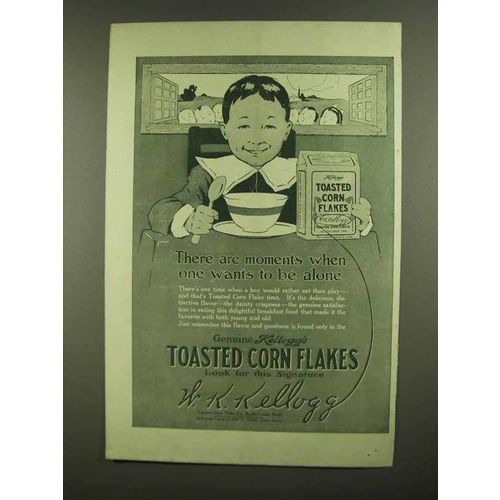 1908 Kellogg's Toasted Corn Flakes Ad - Moments
