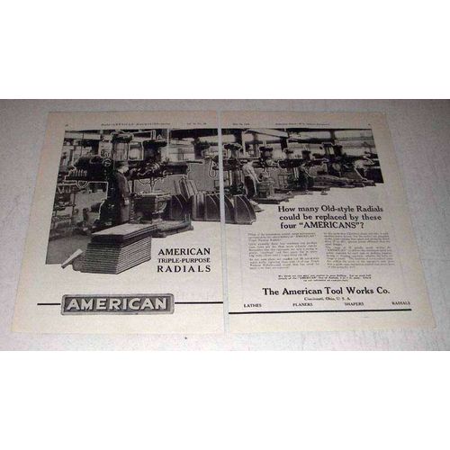 1922 American Triple-purpose Radials Machine Ad