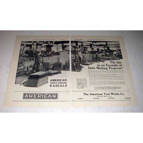 1922 American Triple-purpose Radials Machine Ad - File This