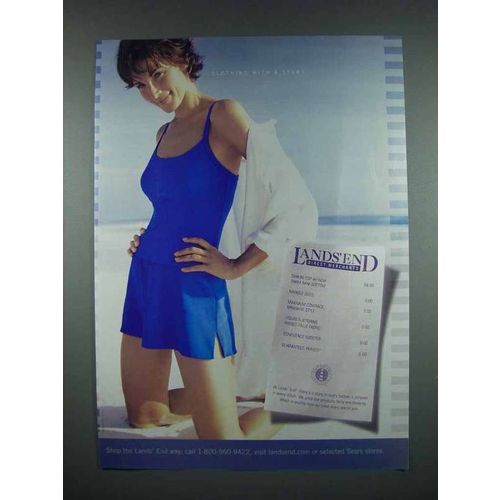 2003 Lands End Fashion Ad - Clothing with a Story