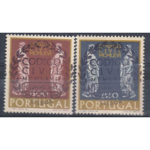 PORTUGAL 1967 CIVIL CODE 1e & 2.50e VALUES USED