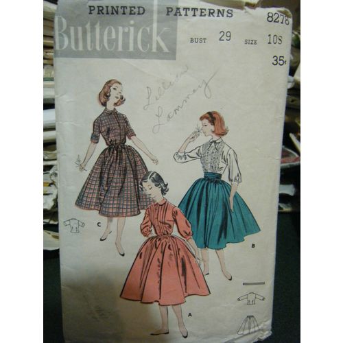 Vintage Butterick 8278 Sub Teen Shirtwaist Separates Pattern - Size 10 Bust 29