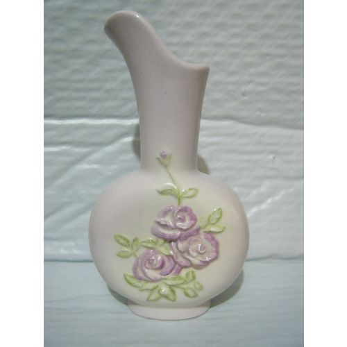 Vintage Floral Pattern Bud Vase