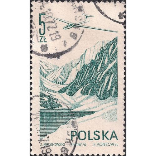 POLAND, AIR, Glider "Jantar" construction A Kurbiel, blue 1976, 2.50 Zl