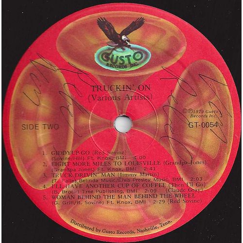 Gusto #GT-0054 "Truckin' On" - various artists