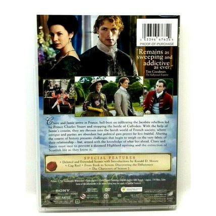 OUTLANDER - The Complete Season 2, (DVD Set, 2016) w/ Slipcover (L61)