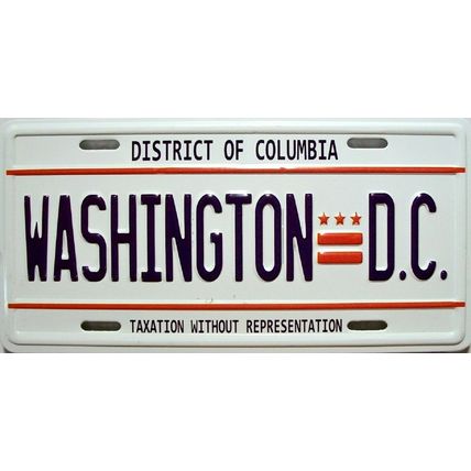Washington D.C. License Plate Novelty Fridge Magnet