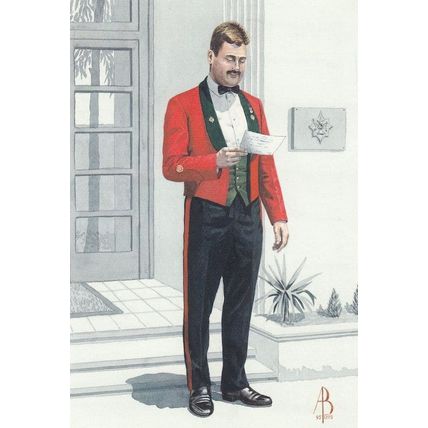 Worcester & Foresters Regiment Warrant Officer Uniform Postcard