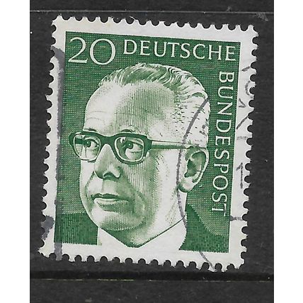 GERMANY EAST 1970 PRES HEINEMANN 20pf GREEN SG 1537 FINE USED#3