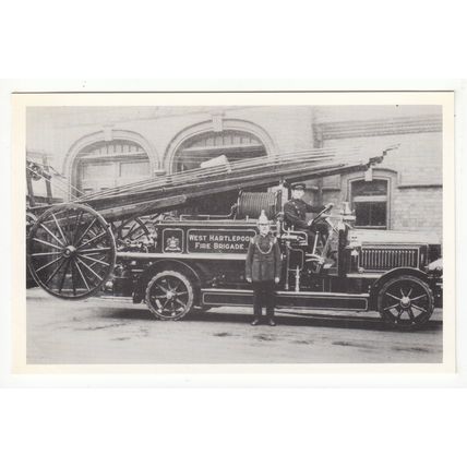 West Hartlepool Fire Brigade Reproduction Postcard B28
